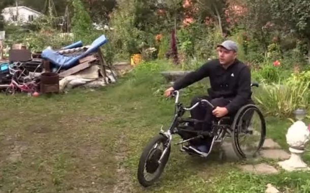 Байкер‐инвалид из Серпухова изобрел для себя мотоцикл